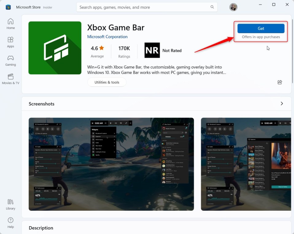 C ch g c i t v c i t l i xbox game bar trong windows 11 all