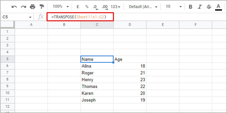 Como Converter Linhas Em Colunas No Google Sheets All Things Windows