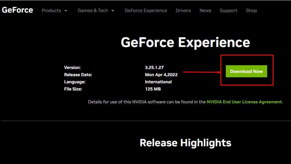 Corre o geforce experience unable to retrieve settings erro all