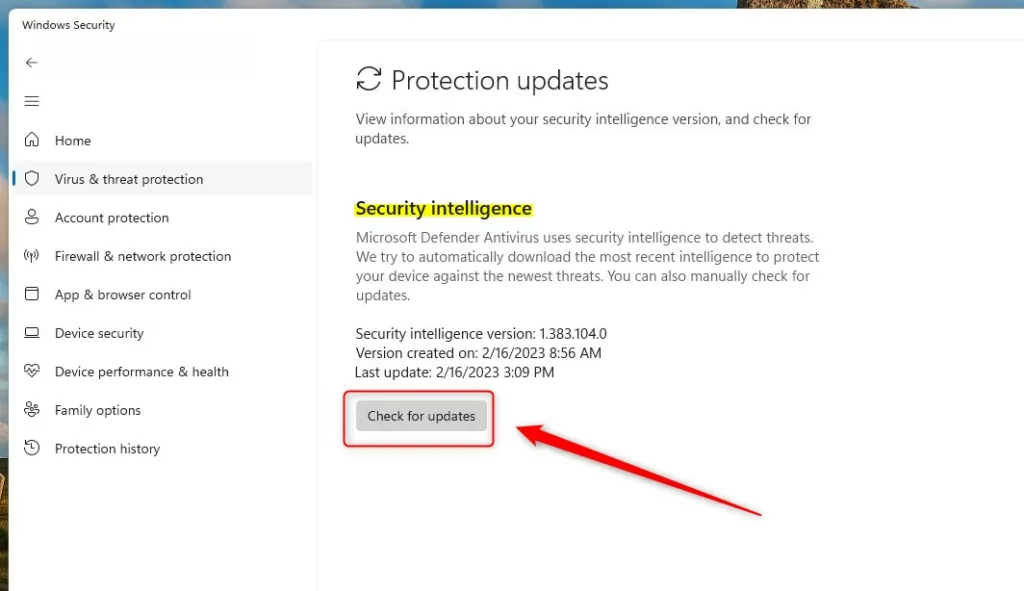 Como verificar se h atualiza es de antiv rus do microsoft defender no
