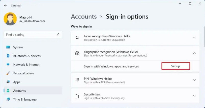 Como Ativar A Impressão Digital Do Windows Hello No Windows 11 All Things Windows 5406