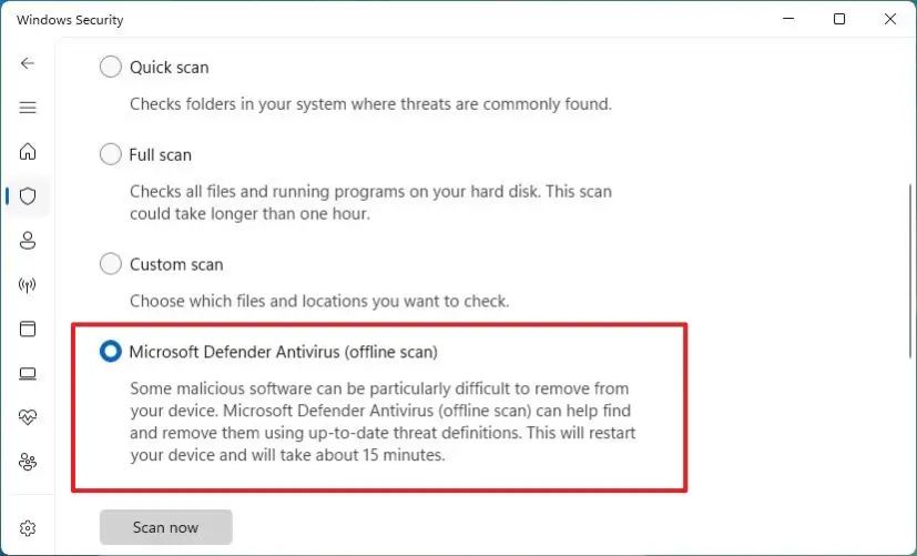 Como Fazer Verificação De Vírus Offline Com O Microsoft Defender No Windows 11 All Things Windows 0951