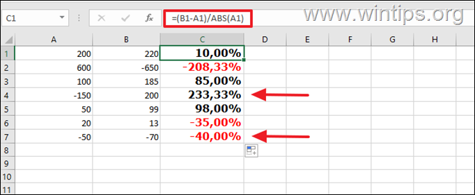 Como Calcular A Variação Percentual Entre Dois Números No Excel All Things Windows 8223