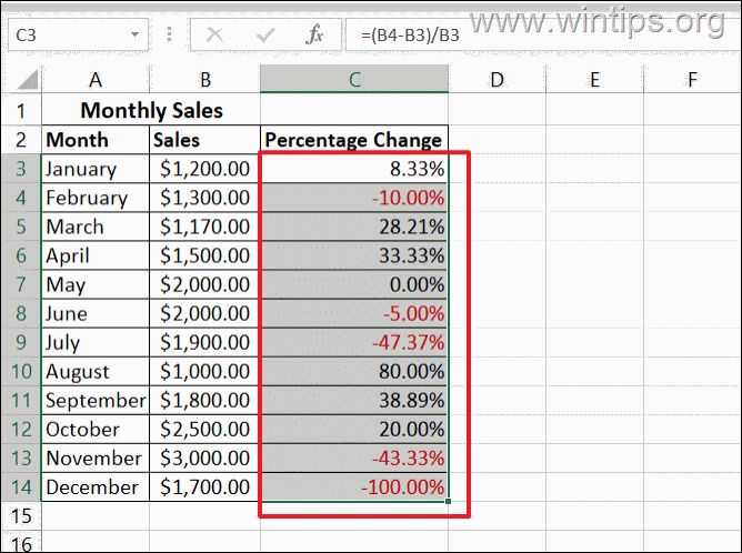 Como Calcular A Variação Percentual Entre Dois Números No Excel. - All ...