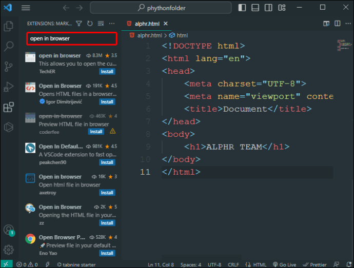 Como executar um arquivo html no c digo vs all things windows