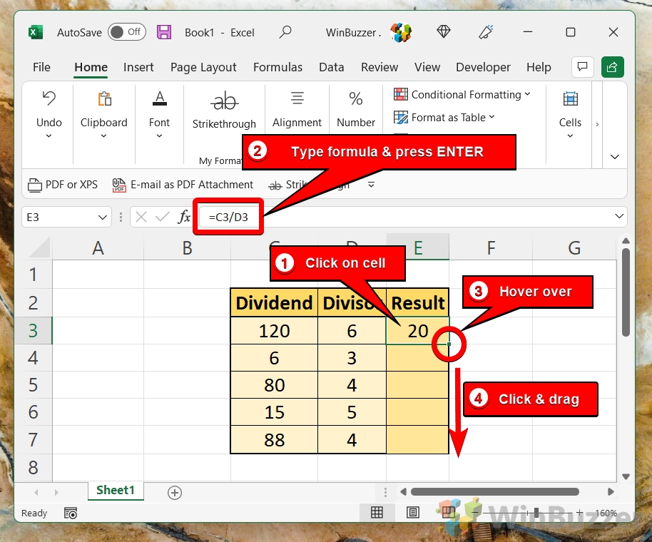 Como Dividir No Excel All Things Windows