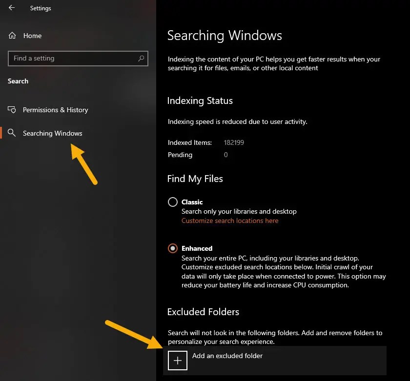 Como ocultar arquivos e pastas da pesquisa no Windows 10/11 7 como ocultar arquivos e pastas da pesquisa no windows 10 11